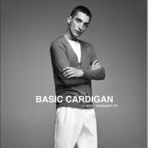 ✨2xHP✨Zara Man Basic Grey Cardigan✨